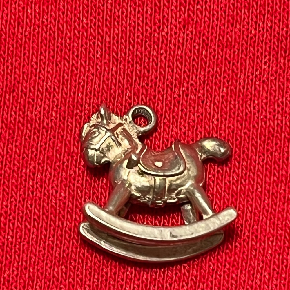 Silver Rocking Horse Brooch - Picture 12 of 16